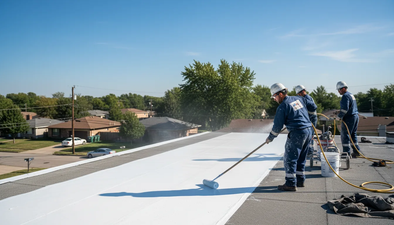 Commercial roof coating in Fleming, PA near me